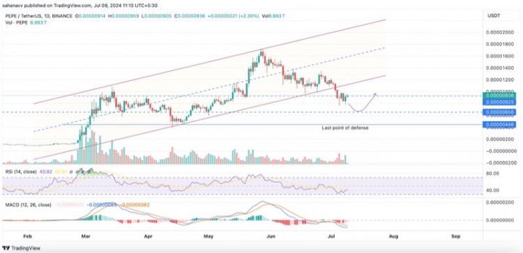 BONKPEPE价格引发了大规模上涨他们会再上涨20进入看涨模式吗在上周末的最新回调